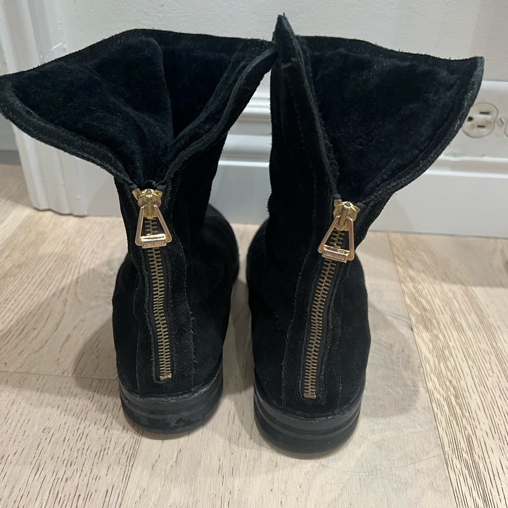 JIMMY CHOO MADE IN ITALY Real Shearling and Suede boots